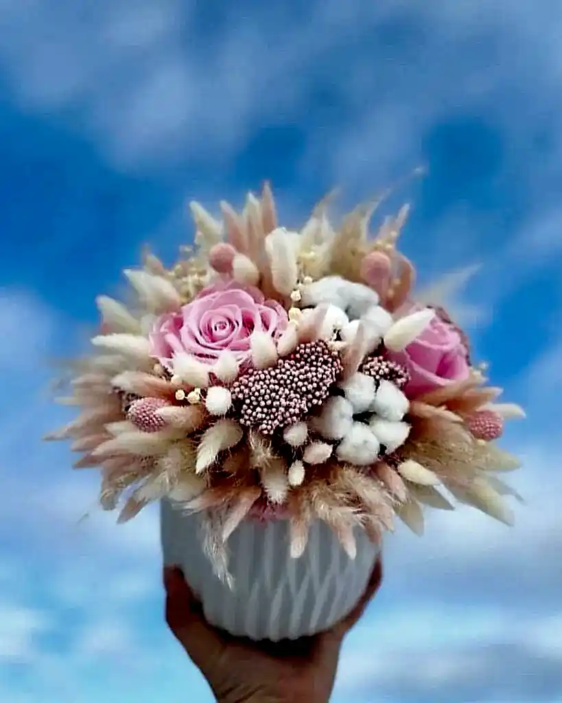 Сухоцветная композиция нашей студентки